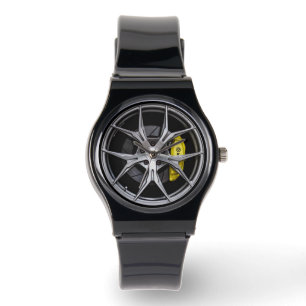 Sporty Rim Wheels Design Watch