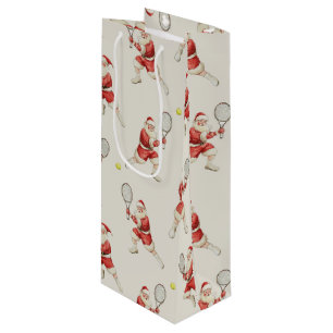 Sporty Santa - tennis Wine Gift Bag