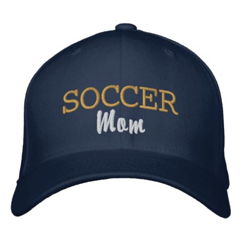 Sporty Soccer Mom Embroidered Baseball Cap