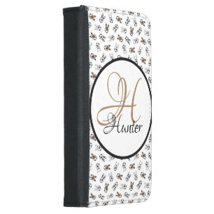 Sporty Soccer Puppies Monogrammed Samsung Galaxy S5 Wallet Case