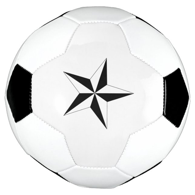 Sporty Star Mark Soccer Ball with Unique Look (Rotated)