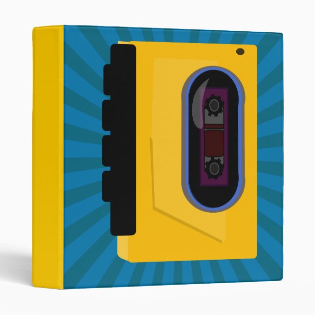 Sporty Tape Player Binder (Front/Spine)