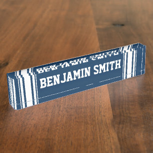 College Desk Name Plates | Zazzle