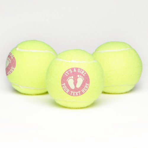 Sporty tennis baby shower party for newborn girl tennis balls