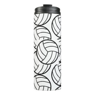 Sporty Volleyball Pattern Thermal Tumbler