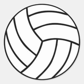 Sporty Volleyball Sticker