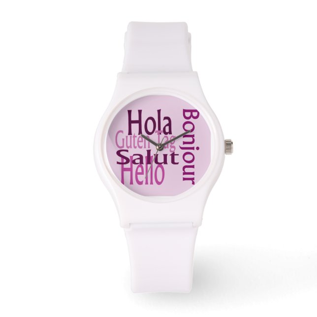 Sporty white watch (Front)