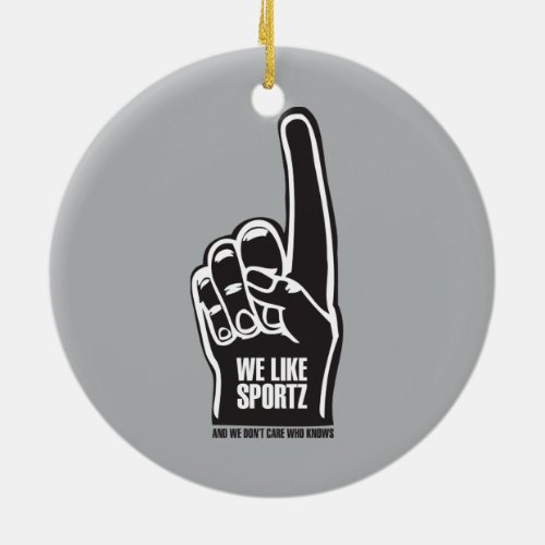 Sportz 2 ceramic ornament