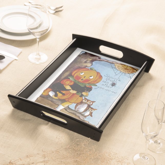 S'posin' a Ghost ran after Yoo-oo-oo! Serving Tray (Front)