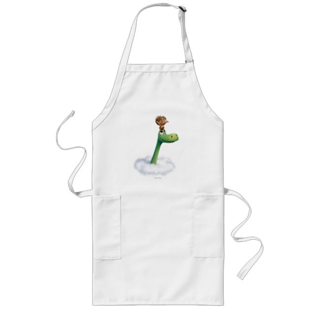 Spot And Arlo Head In Clouds Long Apron (Front)