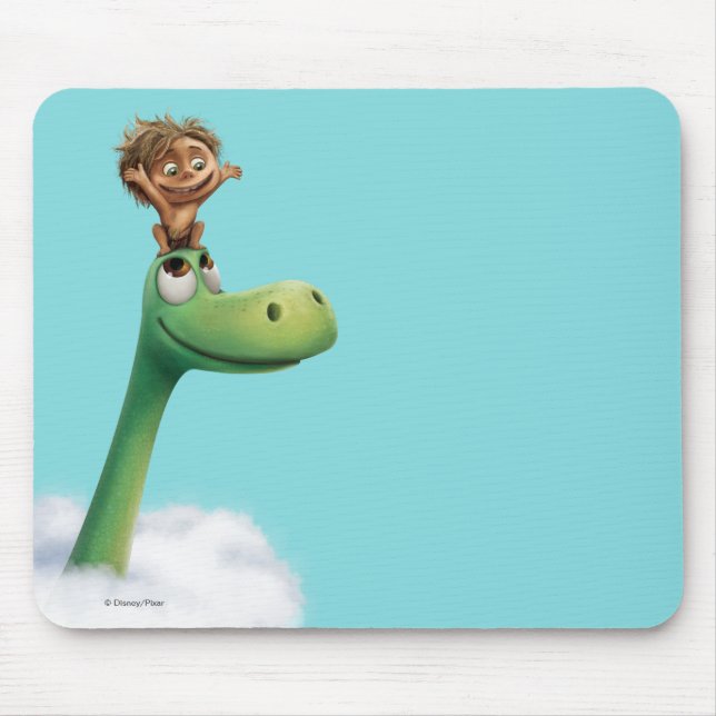 Spot And Arlo Head In Clouds Mouse Pad (Front)