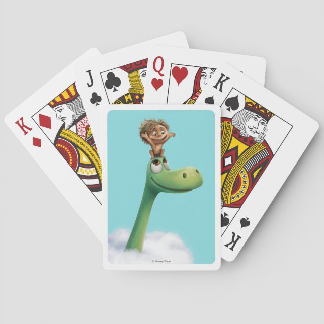Spot And Arlo Head In Clouds Playing Cards (Back)