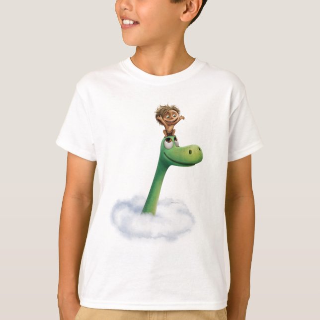 Spot And Arlo Head In Clouds T-Shirt (Front)