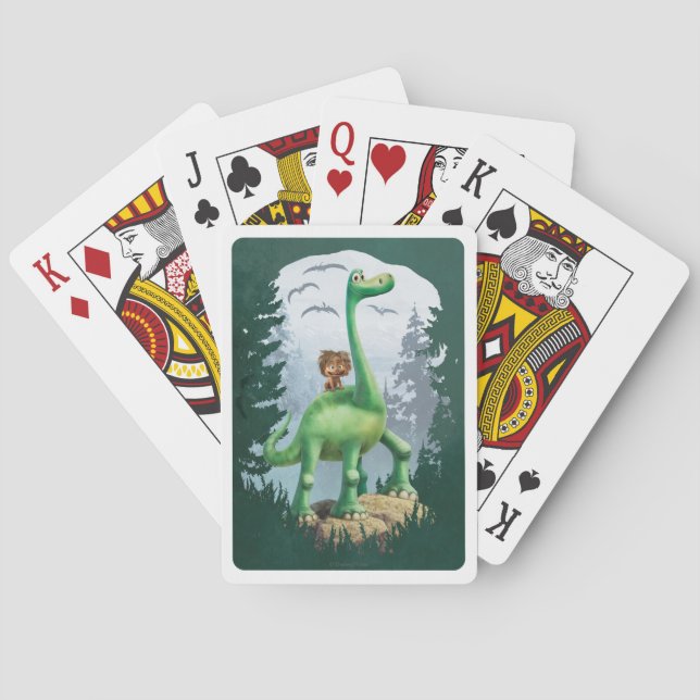 Spot And Arlo In Forest Playing Cards (Back)