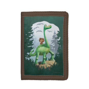 Spot And Arlo In Forest Tri-fold Wallet by gooddinosaur at Zazzle