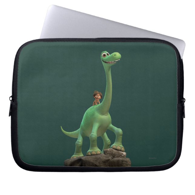 Spot And Arlo On Rock Laptop Sleeve (Front)