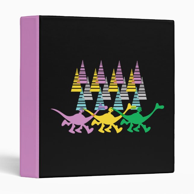 Spot and Arlo Purple Yellow Green Trees Binder (Front/Spine)