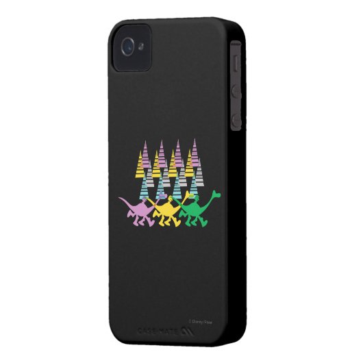 Spot and Arlo Purple Yellow Green Trees Case-Mate iPhone Case (Back Left)