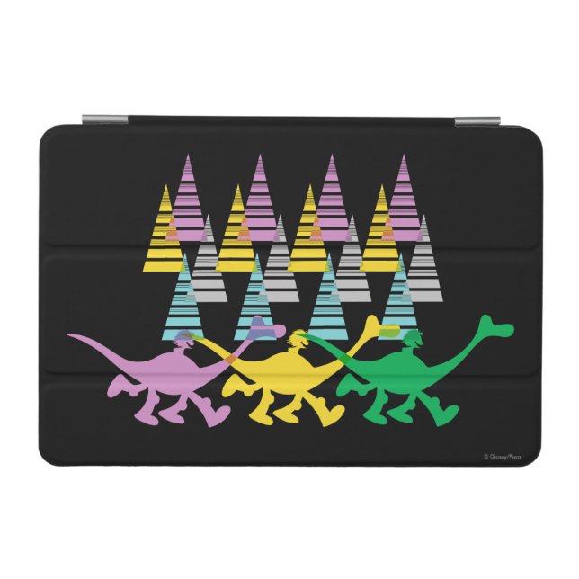 Spot and Arlo Purple Yellow Green Trees iPad Mini Cover (Horizontal)