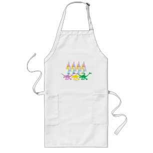 Spot and Arlo Purple Yellow Green Trees Long Apron