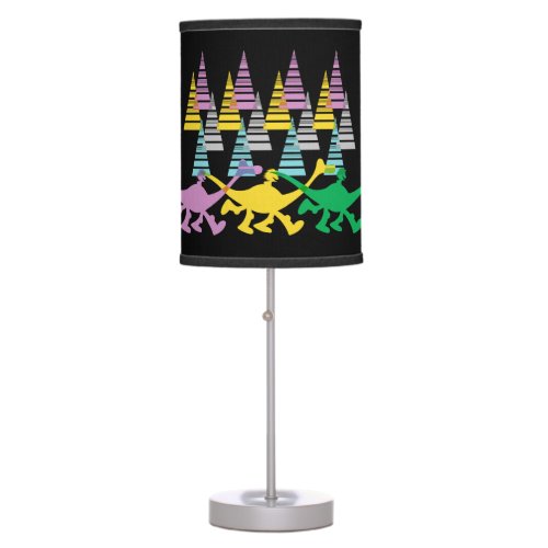 Spot and Arlo Purple Yellow Green Trees Table Lamp