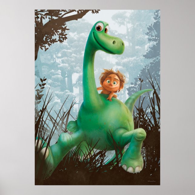 Spot And Arlo Walking Through Forest Poster (Front)