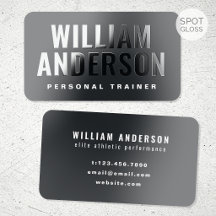 Spot Gloss Personal Trainer Minimalist Slate Gray
