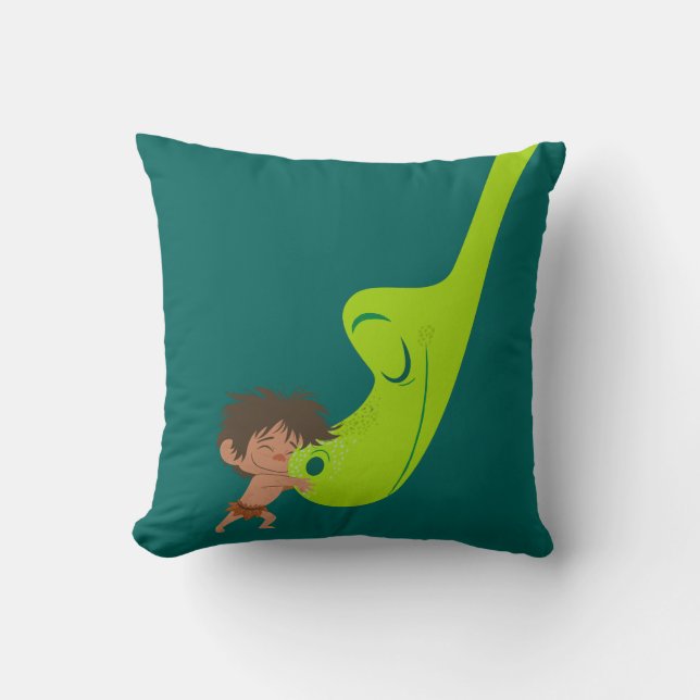 Spot Hugs Arlo Throw Pillow (Front)