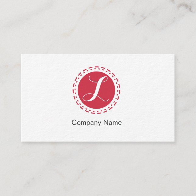 Spot Stamped White Business Card (Front)