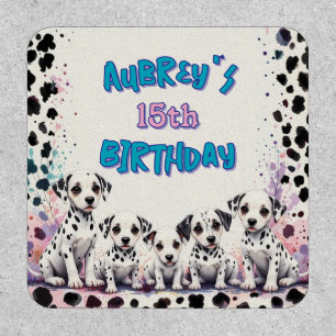 Spot-tacular Dalmatian Puppy Birthday Party Patch