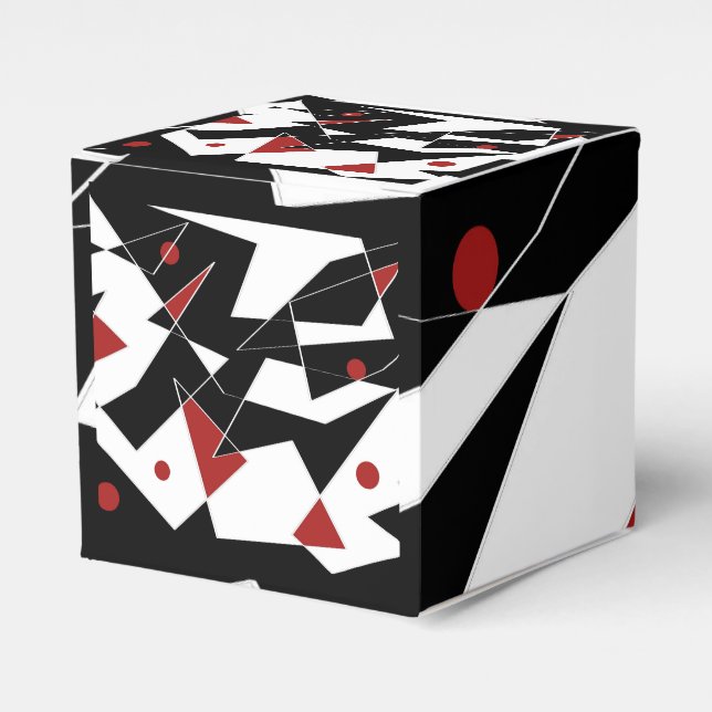 Spot the Red Balls  Favor Boxes (Front Side)