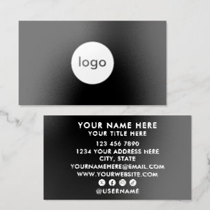 Spot UV Gloss Add Your Custom Logo Professional Raised Spot UV Business Card