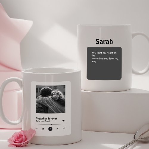 Spotify Mug Couples Gift for him Valentines day