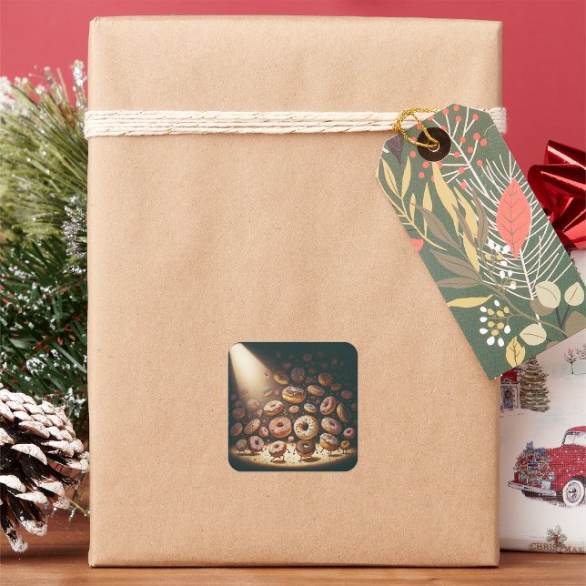 Spotlight Doughnuts Square Sticker (Creator Uploaded)