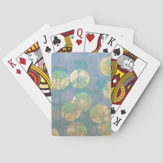 Spotlight Floral I Poker Cards (Back)