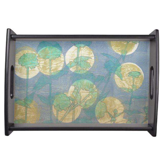 Spotlight Floral I Serving Tray (Front)