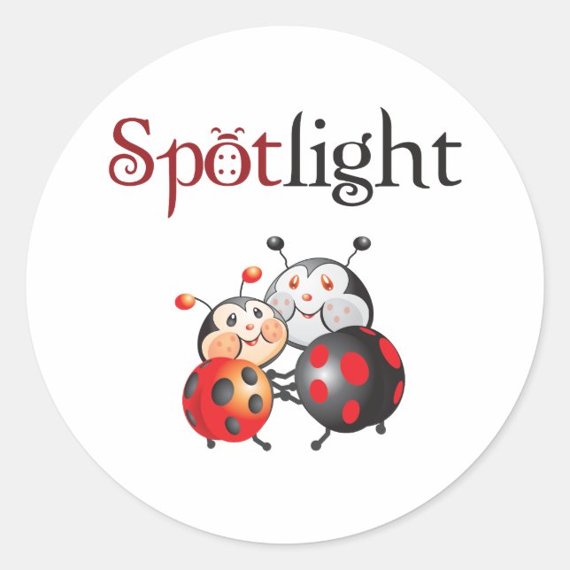 Spotlight Ladybug Sticker (Front)