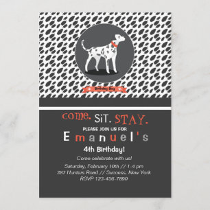 Spotlight on Dalmatian Invitation