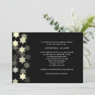 Spotlight Star of David Bar/Bat Mitzvah Invitation