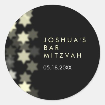Spotlight Star Of David Bar/bat Mitzvah Sticker by starstreamdesign at Zazzle