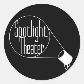 Spotlight Theater Classic Round Sticker