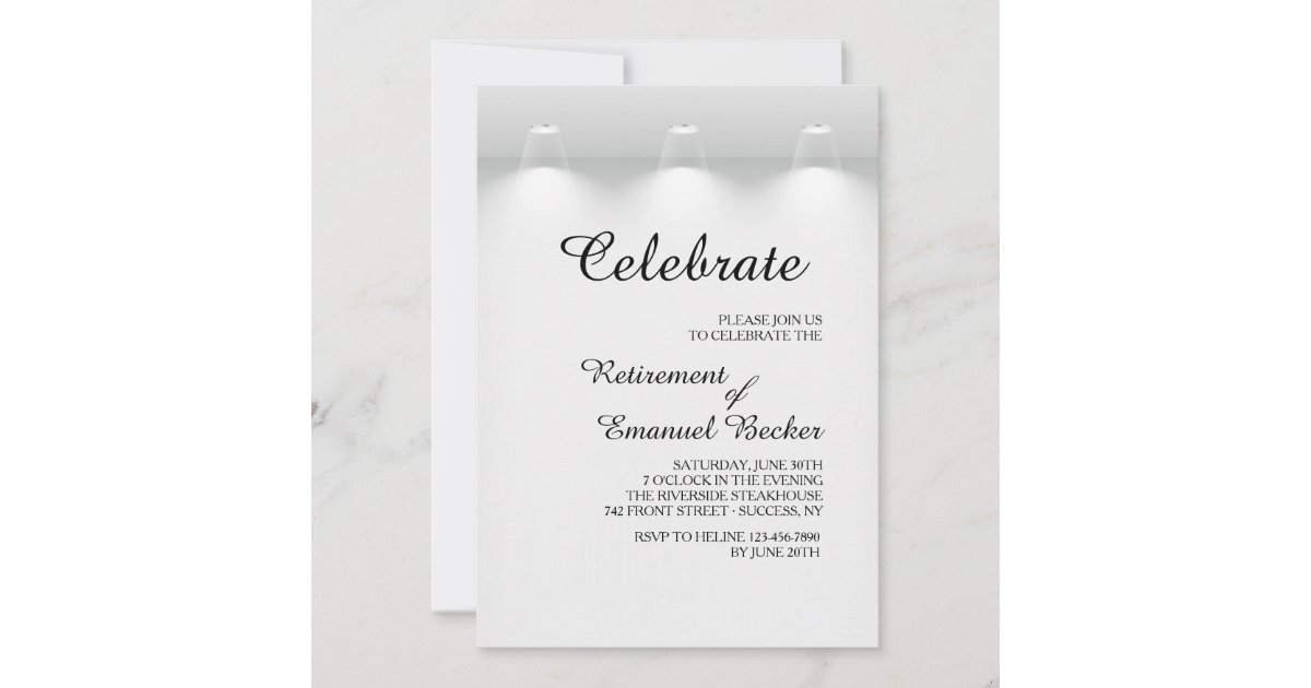 Spotlights Invitation Zazzle
