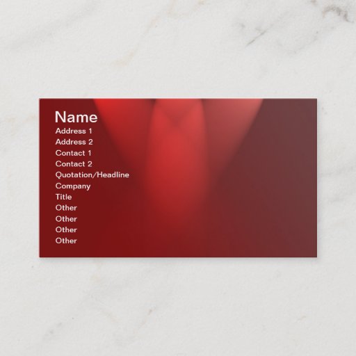 Customizable Spotlights-on-red-curtain529 SHINY RED GLOSSY SURF Business Card