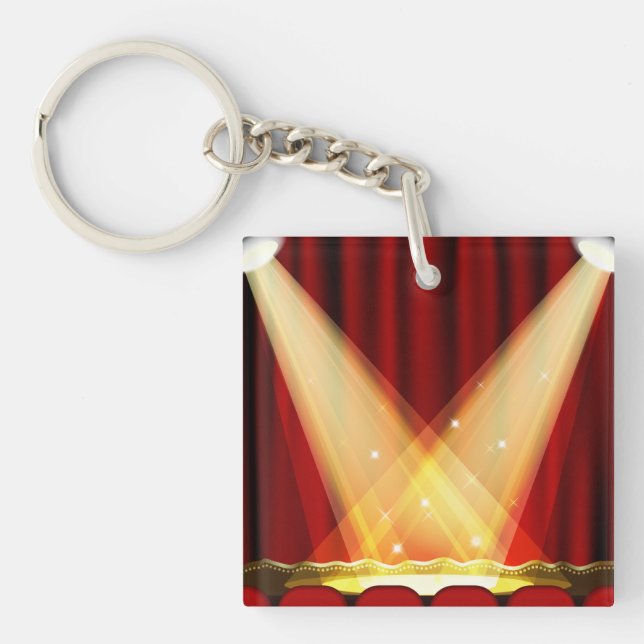 Spotlights On Stage Keychain (Front)