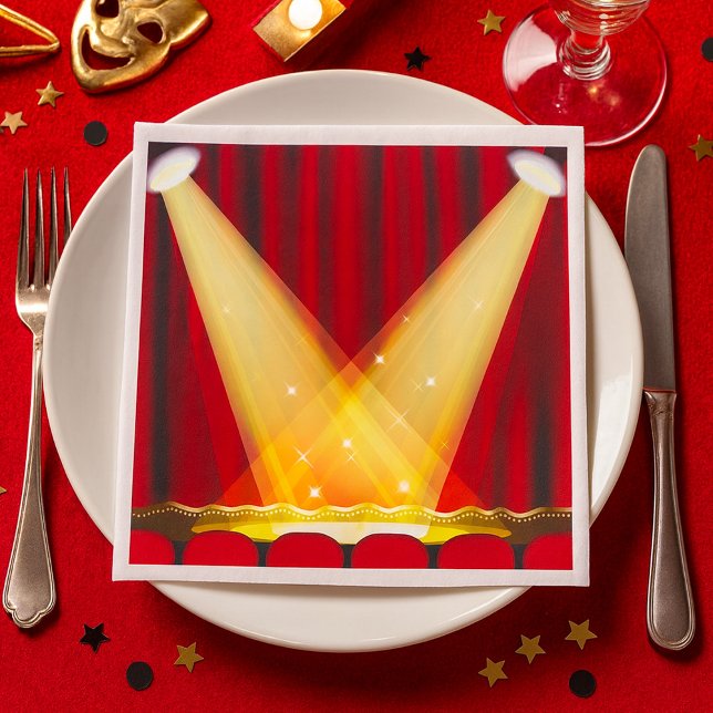 Spotlights On Stage Napkins (Creator Uploaded)