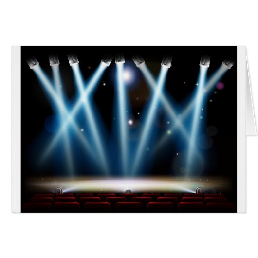 Spotlights Theater Stage Cards (Front Horizontal)