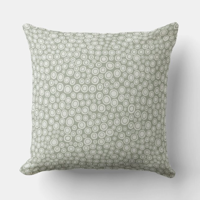 Spots 071215 - Semi-Transparent on Desert Sage Throw Pillow (Front)