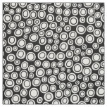 Spots 071215 - White on Black Fabric