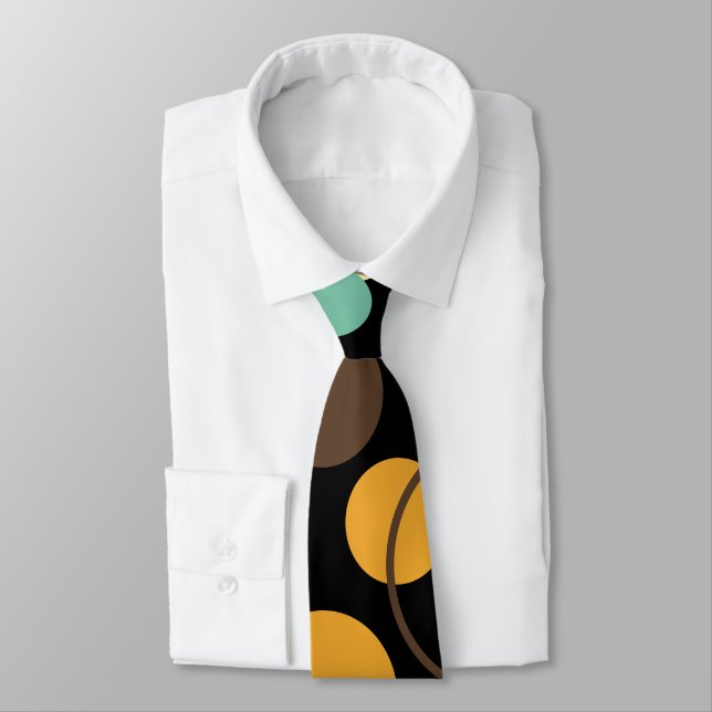 Spots and Circles 02 Neck Tie (Tied)