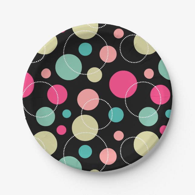 Spots and Circles 150816 Paper Plates (Front)